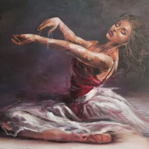 تابلو رقص دختر باله پوش